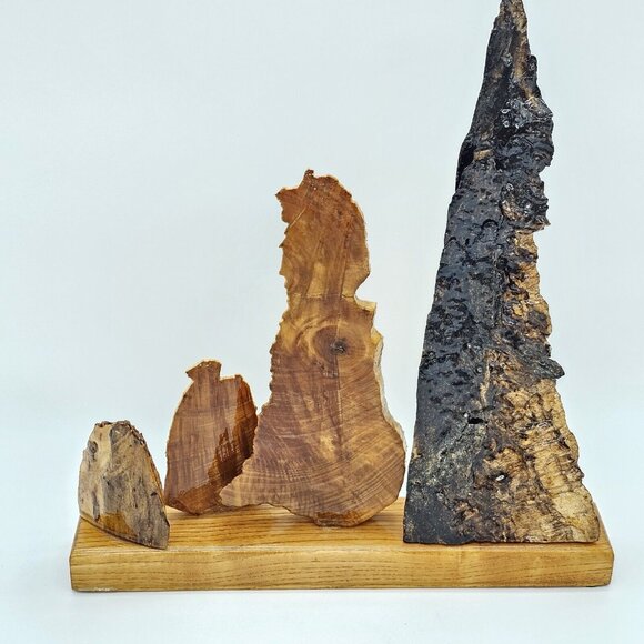 Vintage Hand Carved Wood 9/11 Tribute Memorial Sculpture Remembrance Handmade - Picture 12 of 16